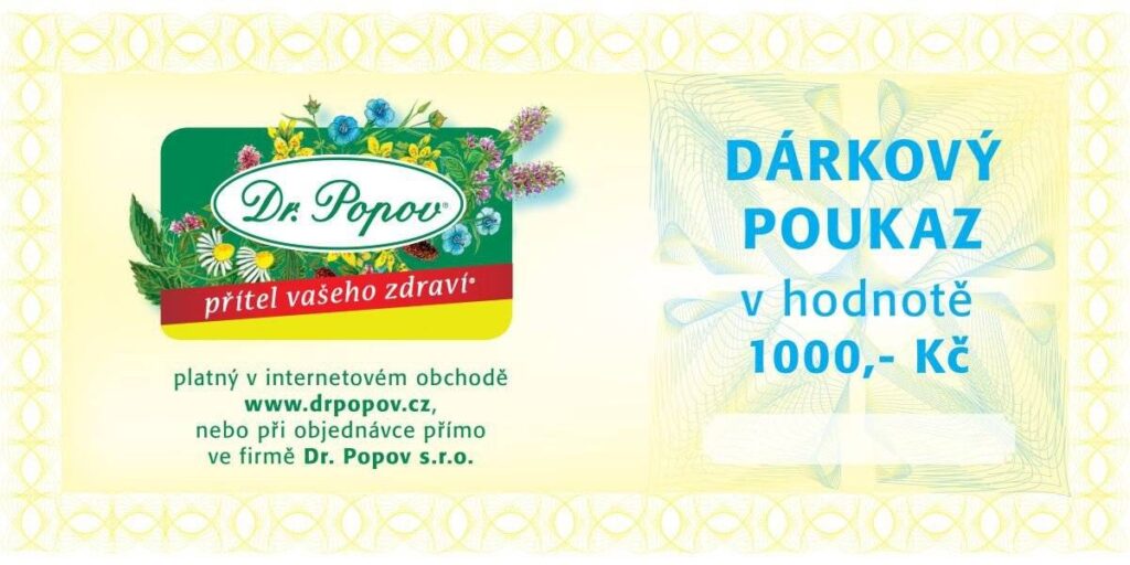 Dárkový poukaz 1 000 Kč Dr. Popov