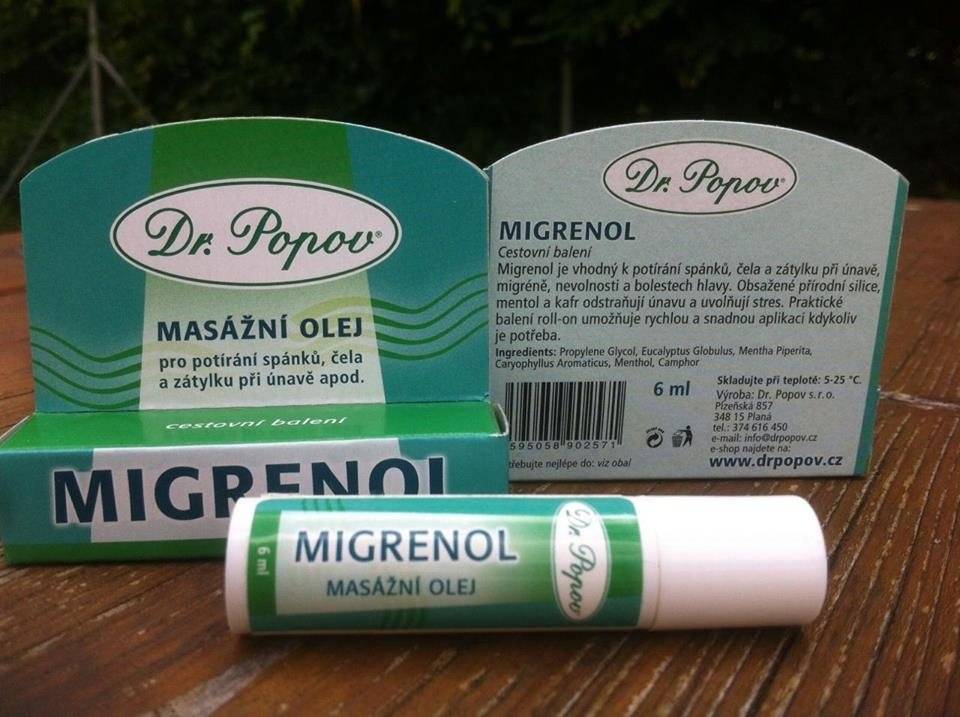 Migrenol, 6 ml - roll-on - Dr. Popov