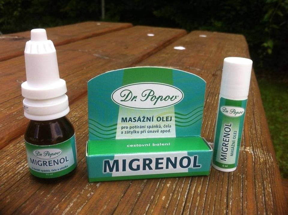 Migrenol, masážní olej, 10 ml - Dr. Popov
