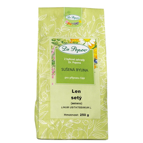 Lněné semeno 250g koupíte na DrPopov.cz