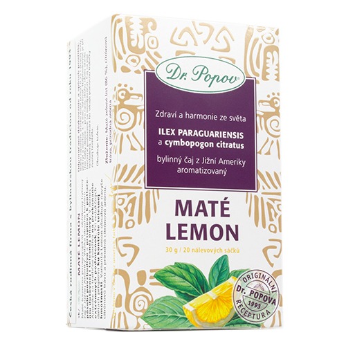 Maté lemon, bylinný čaj, 30 g Dr. Popov koupíte na DrPopov.cz