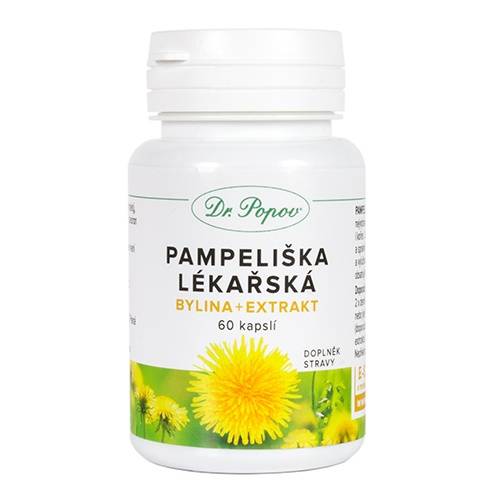 Dr.Popov Pampeliška lékařská kapsle 60 kusů 36 g