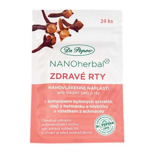Nanonáplast ZDRAVÉ RTY, 24 ks Dr. Popov